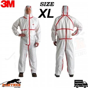 3M 4565 unisex adult Protection protective work and lab coveralls, White, XL