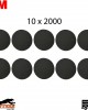 10x 3M 150mm 6" P2000 Grit Hook N Loop Foam Fine Finishing Discs Pad