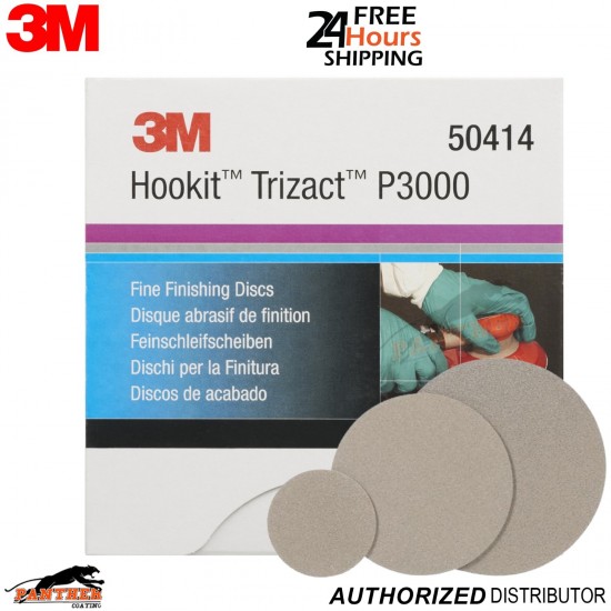 3M Hookit Trizact 50414 P3000 Sanding Discs 150mm – Box of 15