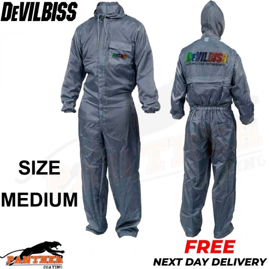 DeVilbiss Professional Pro Clean Spray Painter's Overalls Reuseable SIZE MEDIUM