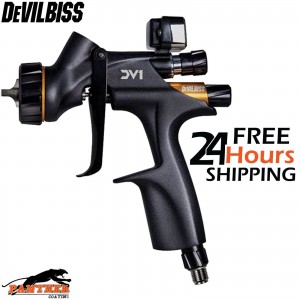 DeVilbiss DV1 C2+ Clearcoat Spray Gun 1.2mm and Cup Digital with Pot