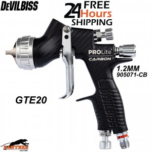 DeVilbiss Carbon Edition PROLite 1.2mm General Setup Spray Gun GTE20 905071-CB