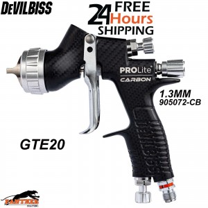 DeVilbiss Carbon Edition PROLite 1.3mm General Setup Spray Gun GTE20 905072-CB