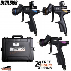 DeVilbiss DV1 Series 3 Spray Gun Kit 704704 – Professional HVLP Automotive Paint