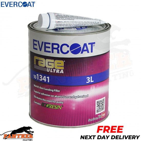 EVERCOAT RAGE ULTRA 101341 RAGE ULTRA BODY FILLER BEIGE WITH BPO HARDENER 3L