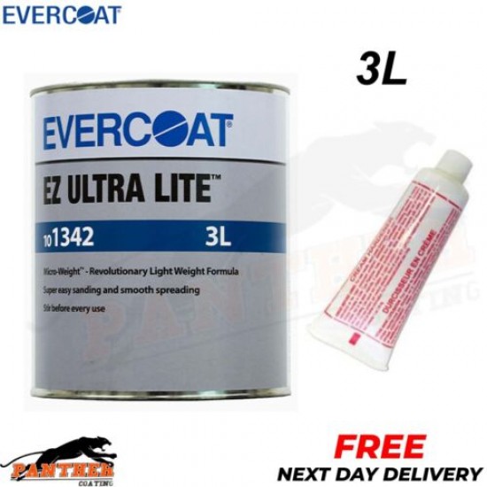 1x EVERCOAT RAGE ULTRA 101341 RAGE ULTRA BODY FILLER WITH BPO HARDENER 3L
