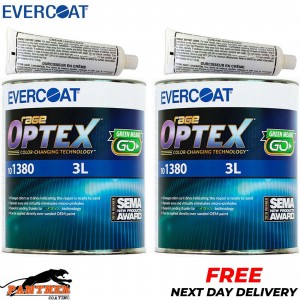 2X Evercoat OPTEX Rage 101380 Premium 3L Body Filler With Bpo Hardener