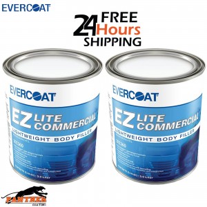 2 x EVERCOAT 101360 EZ LITE COMMERCIAL LIGHTWEIGHT BODY FILLER 3L