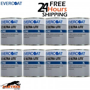 8 x EVERCOAT RAGE ULTRA 101342 RAGE ULTRA BODY FILLER WITH BPO HARDENER 3L