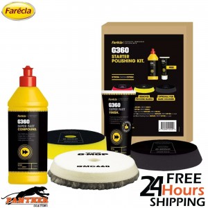 Farecla G360 Starter Polishing Kit KT3036 Super Fast Compound & Finish Pad Set