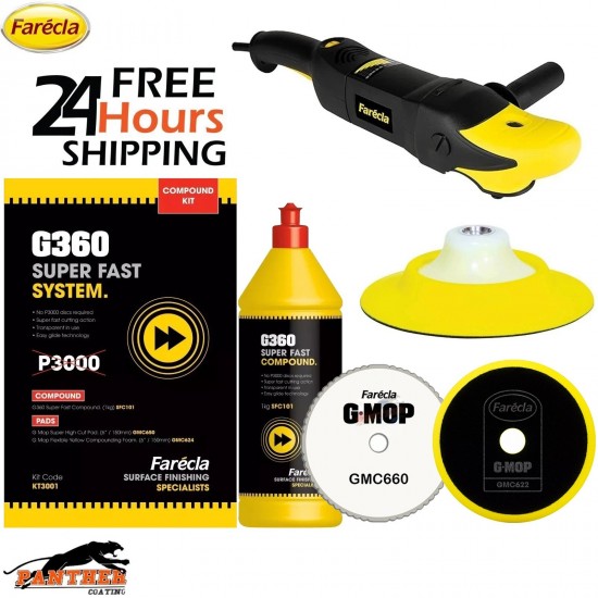 FARECLA G360 Super Fast System Compound Kit - KT3001 & FARECLA POLISHER