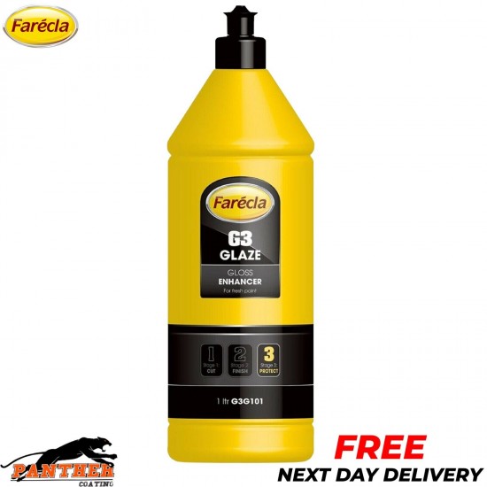 Fareclav G3 Car Wax Glaze Gloss Enhancer - 1 Liter Stage 3 Protect Wax-G3G101