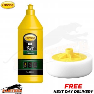 Farecla G3E124 G3 Extra Plus Compound 1kg + SGM-14 14mm Compounding Foam