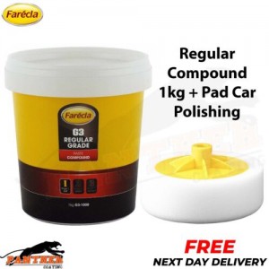 Farecla G3 Rubbing Compound Regular Cutting Paste 1kg + Pad Car Polishing
