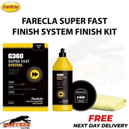 G360 FARECLA SUPER FAST FINISH SYSTEM FINISH KIT -KT3006 POLISH AND PADS