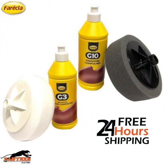 Farecla G3+G10 Advanced Liquid Compound Bottle 500ml With 2x Car Polishing G mop