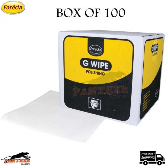 Farecla G-Wipe G-Plus Box of 100 Polishing & Polishing Wipes (1050100)