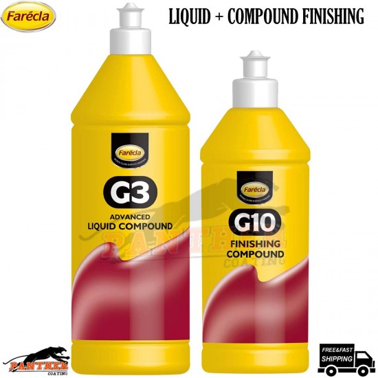 Farecla G3 & G10 Compound Kit – 1L Cutting + 500ml Finish Polish Car Paint Care
