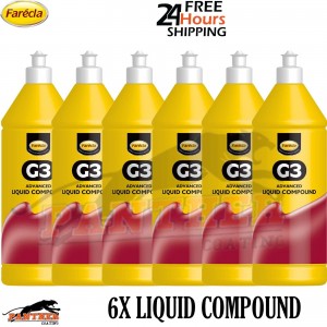 Farecla G3 Advanced Abrasive Polish 6 x 1L Bottles – AG3-1400 Car Detailing