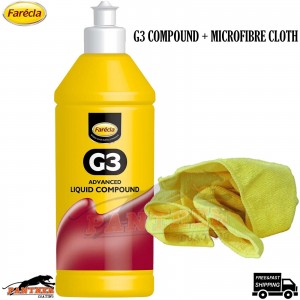 Farecla G3 Advanced Liquid Compound 500ml + FREE Microfibre Car Polishing