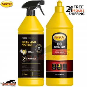 Farecla G3 Premium Compound 1KG + Clean & Protect Spray 1L Kit (G3P101 + CAP101)