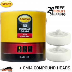 Farecla G3 3kg Cutting Paste + GM14 Mop Heads x2 – Automotive Finishing Kit