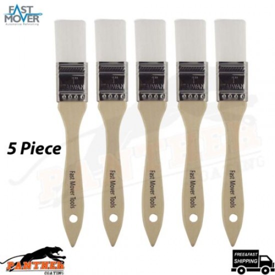 FAST MOVER FMT4034 SEAM SEALER BRUSH, NYLON,WOOD HANDLE,35X 25MM, 5PC