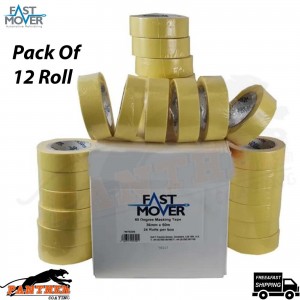FAST MOVER FMT MASKING TAPE 80 DEGREES 36MM X 50MTRS 12 rolls