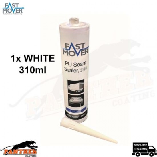 1X FAST MOVER PU SEAM SELAER WHITE (310ML) CAR BODY Adhesive & Sealant