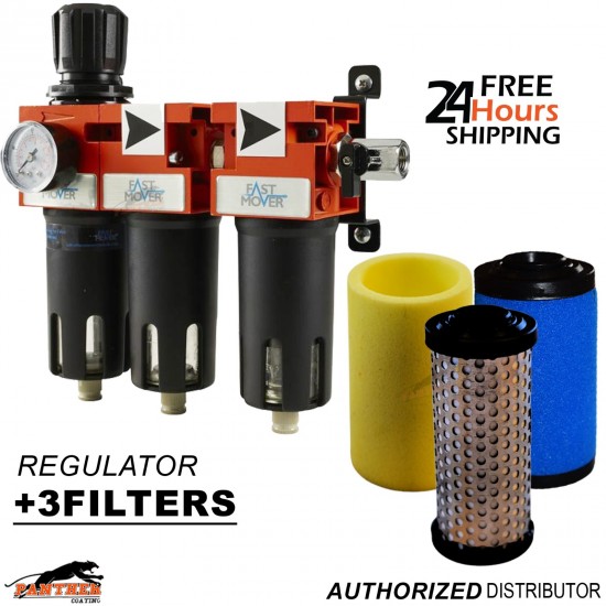 FMT3003 Breathing Regulator – Includes 0.5µ, Carbon & Coalescing 3Filters