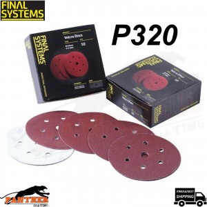 Sanding Discs Final Systems DA [50PC] 150mm Grit P320 Grit sand paper