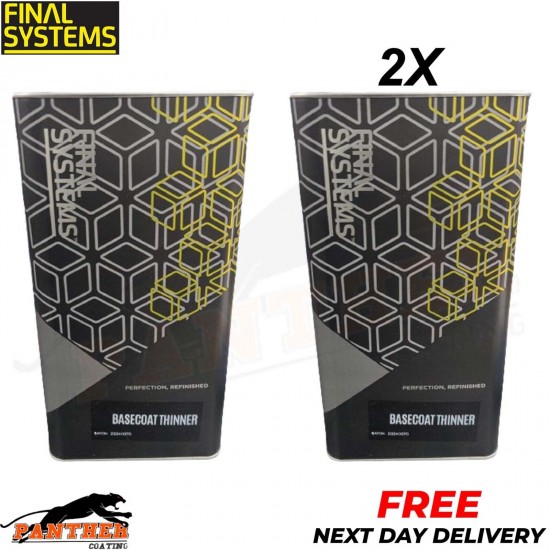 2x FINAL SYSTEMS BASECOAT THINNER – 5ltr