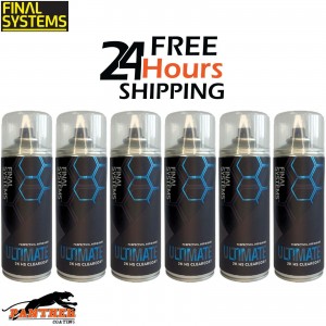 6 x FINAL SYSTEMS ULTIMATE 2K HS CLEARCOAT AEROSOL - 400ml