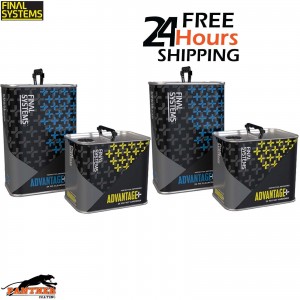 2X FINAL SYSTEMS ADVANTAGE+ 2K MS CLEAR COAT LACQUER KIT 7.5L - MS FAST HARDENER
