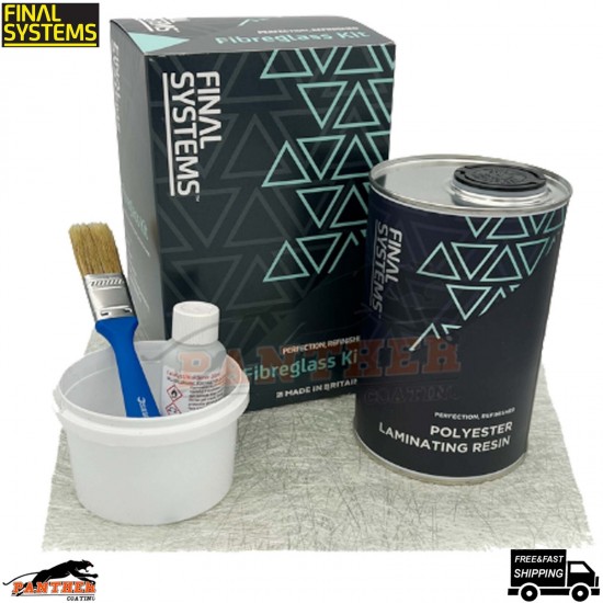Final Systems CS20 Fibreglass Repair Kit – 5pc with Resin & 20ml Catalyst