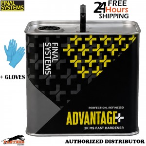 Final Systems Advantage+ 2K MS Fast Hardener Automotive 2.5L + Gloves