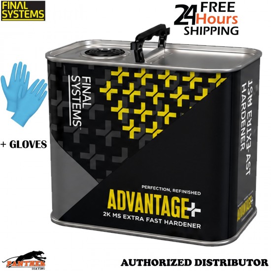 Final Systems Advantage+ 2K MS Extra Fast Hardener Rapid Dry + Gloves
