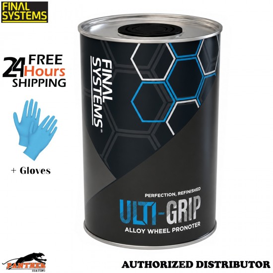 Final Systems ULTI-GRIP Clear Alloy Wheel Adhesion Promoter 1L + Gloves