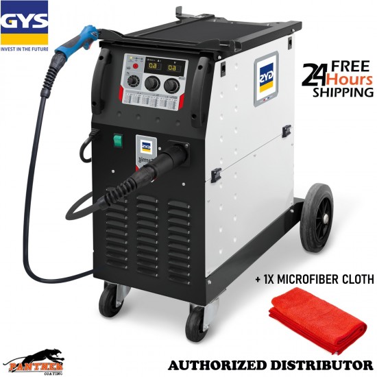 GYS CARMIG-E MIG Welding Machine 200 Amp Model 087675 with Free Fibre Cloth