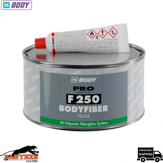 HB Body Pro Series Bodyfiber 250 Bridging Filler 250g Polyester System