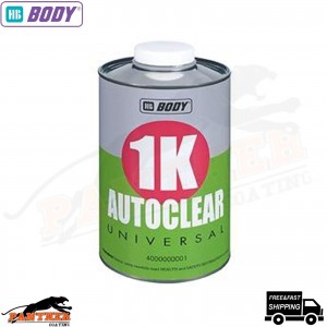 HB BODY Clear Lacquer 1K Clearcoat Acrylic 1 LTR READY TO USE
