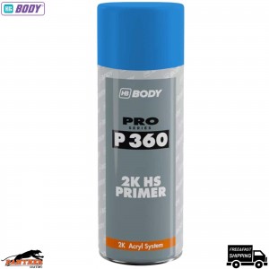 HB Body P360 Blue High Build Primer Aerosol 400ml – Fast-Drying Car Filler Spray