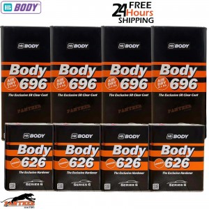 HB BODY 696 HS SR Air-Dry 2:1 Clearcoat 4X 7.5L Kit with 626 Normal Hardener