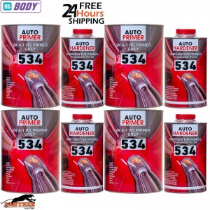 4x HB BODY 534 2K Primer Grey High Build 5L Kits (4L + 1L Hardener)