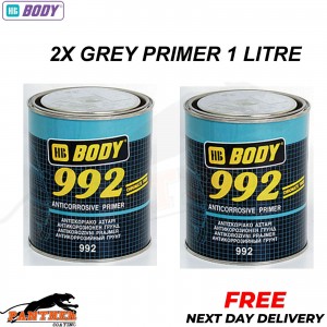 2X HB BODY 992 Anti corrosive, Anti rust primer 1KG GREY -NEXT DAY FREE DELIVERY