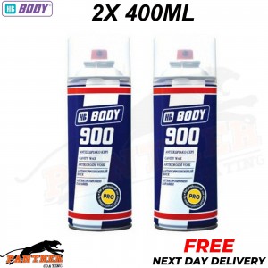 2X HB Body 900 Cavity Wax Oil 400ml Car Van AEROSOLES Closed Parts