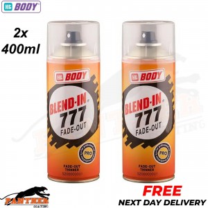 2X HB Body Blend In 777 Fade Out Thinner Aerosol BLENDS LACQUER EDGES 400ml