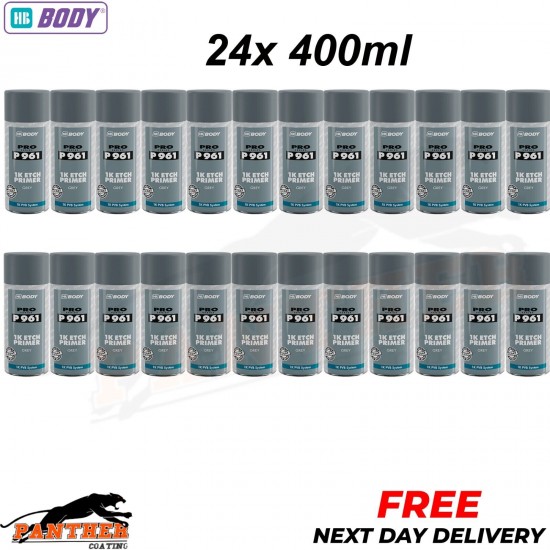 24X HB BODY P961 1K ETCH PRIMER AEROSOL 400ML - GREY
