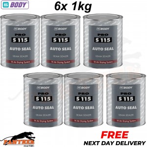 6x HB Body S115 Brushable Autoseal Seam Sealer 1kg Car Body Seam sealer