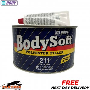 HB Body 211 Bodysoft Polyester 2K Car Body Filler 2kg (FAST DELIVERY)